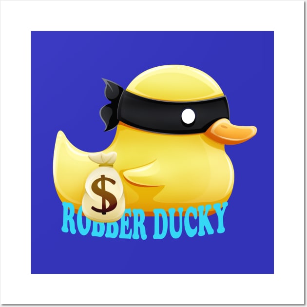 Robber Ducky Wall Art by Art by Angele G